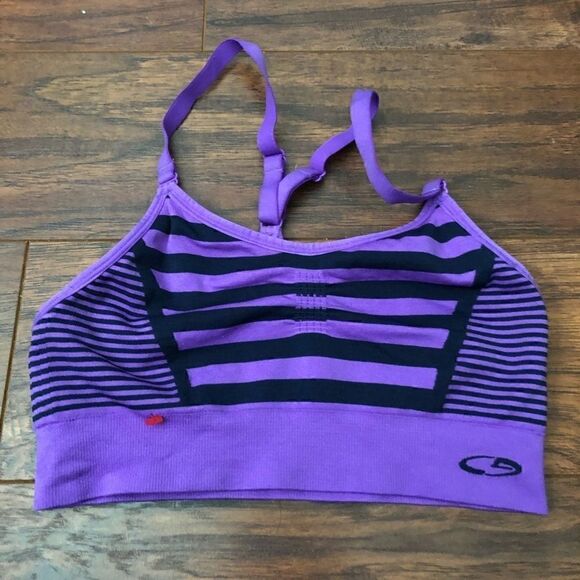 Champion sports bra top activewear purple women’s - Picture 1 of 5